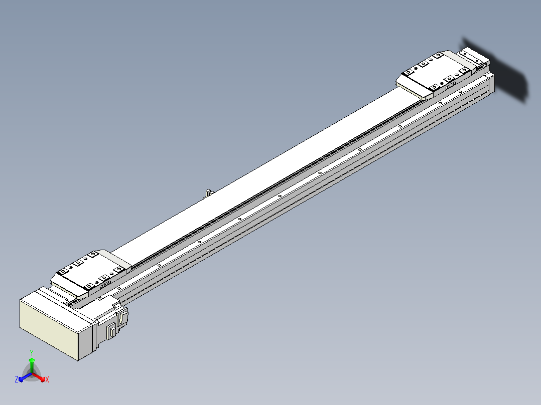 滚珠丝杠线性轴TPA-GCRS-80-1610C-L325-ML-M20-N3主视图