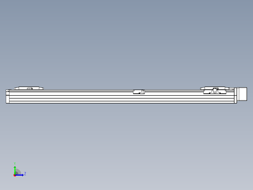 滚珠丝杠线性轴TPA-GCRS-80-1610C-L325-ML-M20-N3左视图