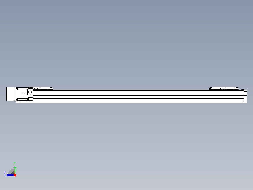 滚珠丝杠线性轴TPA-GCRS-80-1610C-L325-ML-M20-N3右视图
