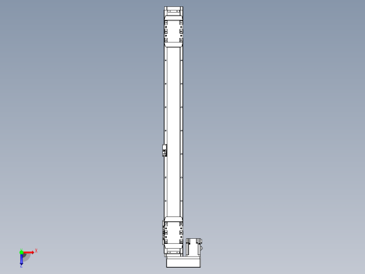 滚珠丝杠线性轴TPA-GCRS-80-1610C-L325-ML-M20-N3俯视缩略图
