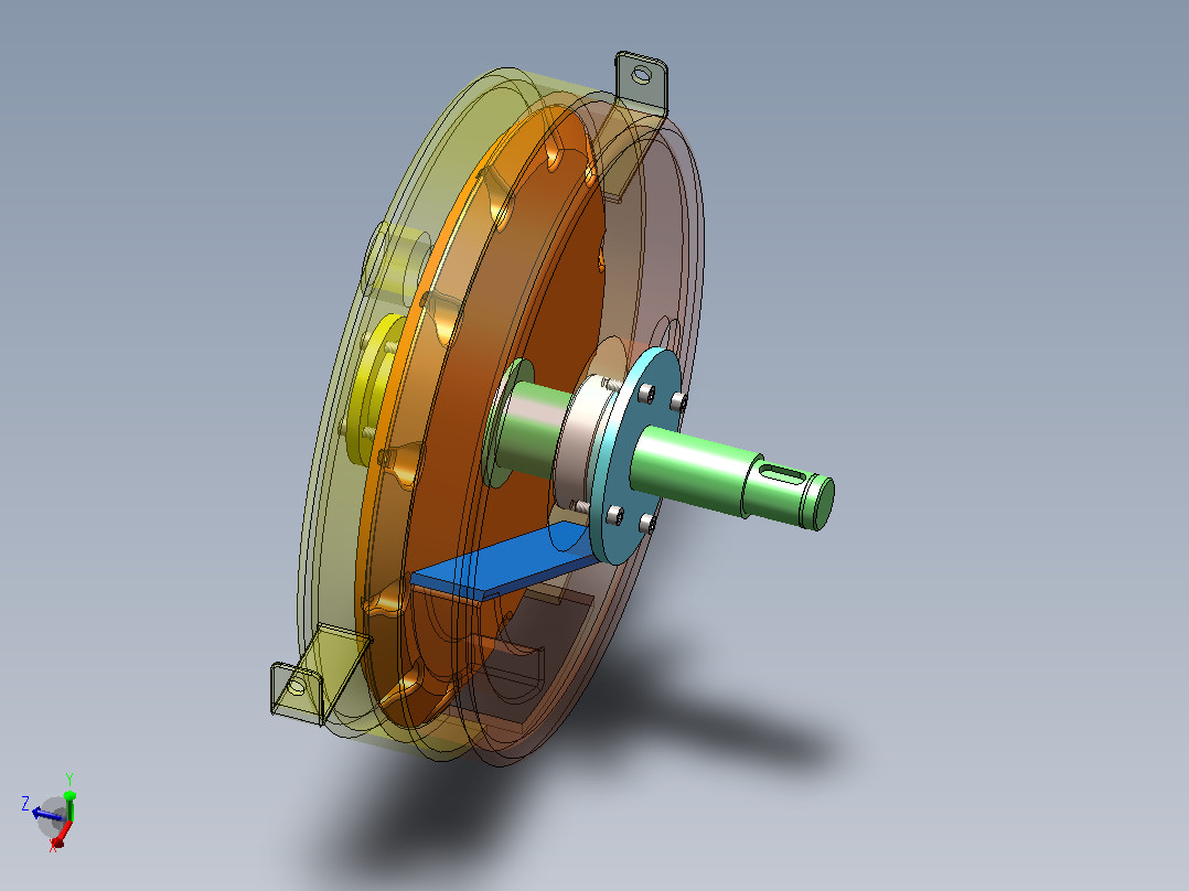 玉米气吸排种器（CAD+SW2018）主视图