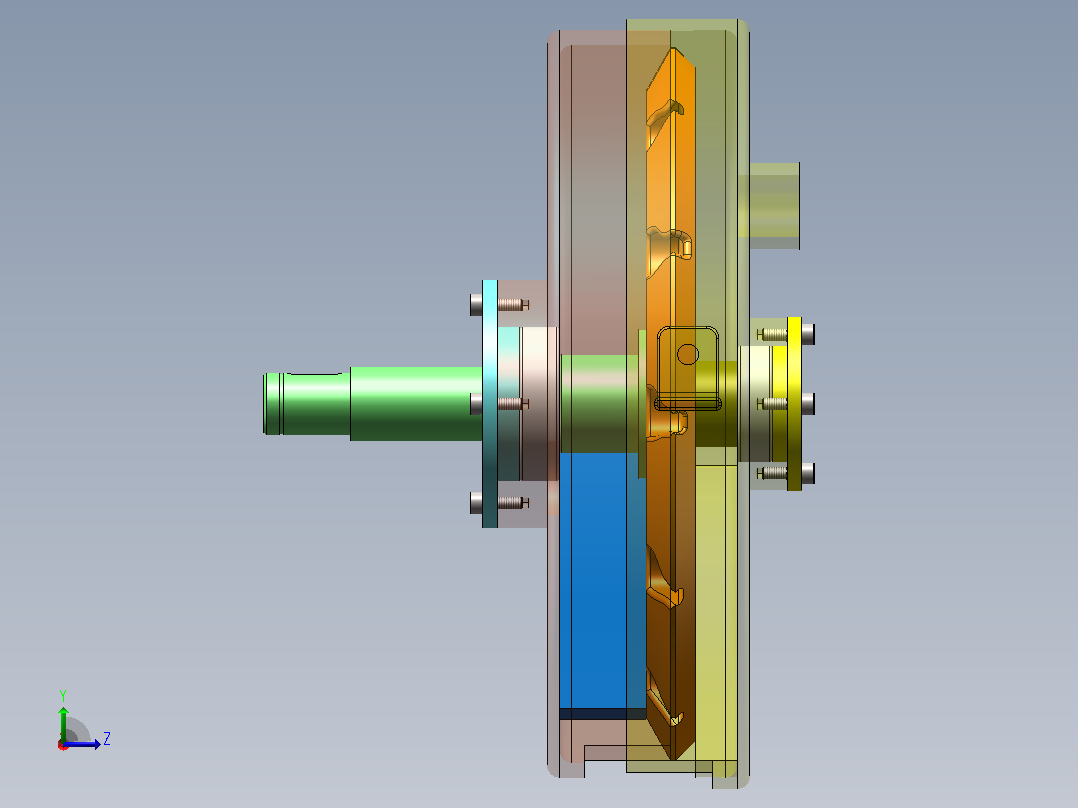 玉米气吸排种器（CAD+SW2018）左视图