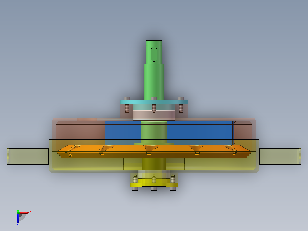 玉米气吸排种器（CAD+SW2018）俯视图