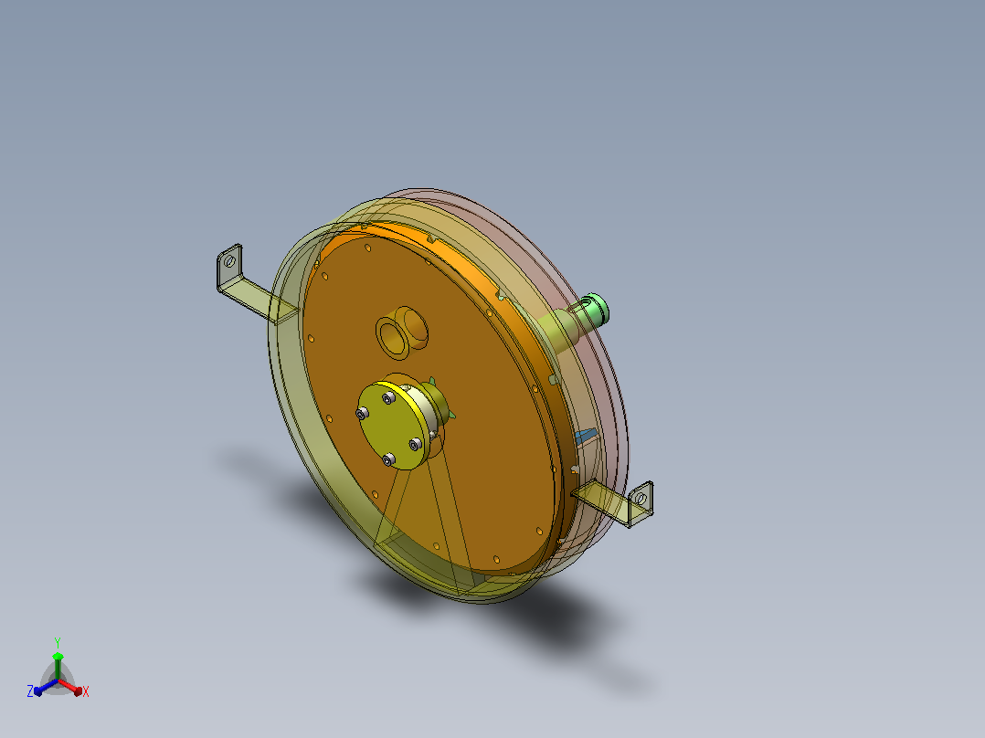 玉米气吸排种器（CAD+SW2018）正等轴测图