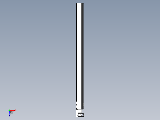 皮带直线轴半封闭可选导轨TPA-HNB-140D-120-L1800-ML-C-P40-N3俯视缩略图