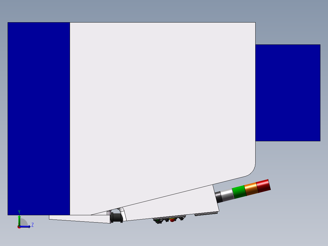 JCS-018立时加工中心主轴箱及(sw+说明书+cad)左视图