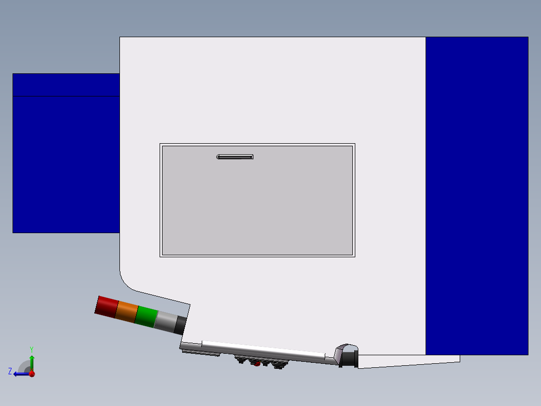 JCS-018立时加工中心主轴箱及(sw+说明书+cad)右视图