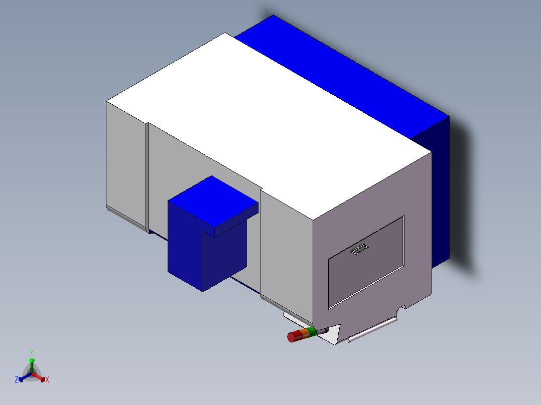 JCS-018立时加工中心主轴箱及(sw+说明书+cad)正等轴测图