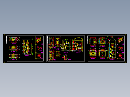 栏杆及阳台节点大样图（建筑cad图纸）CAD图纸