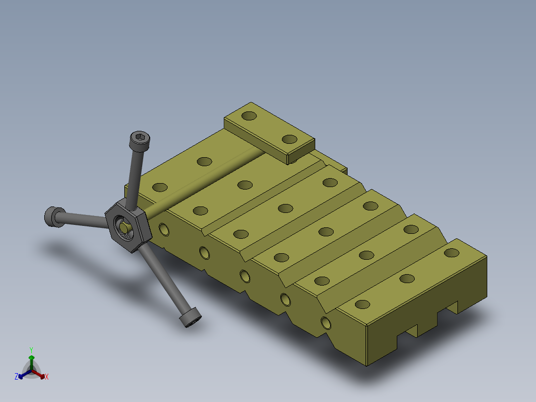磨針夾具主视图