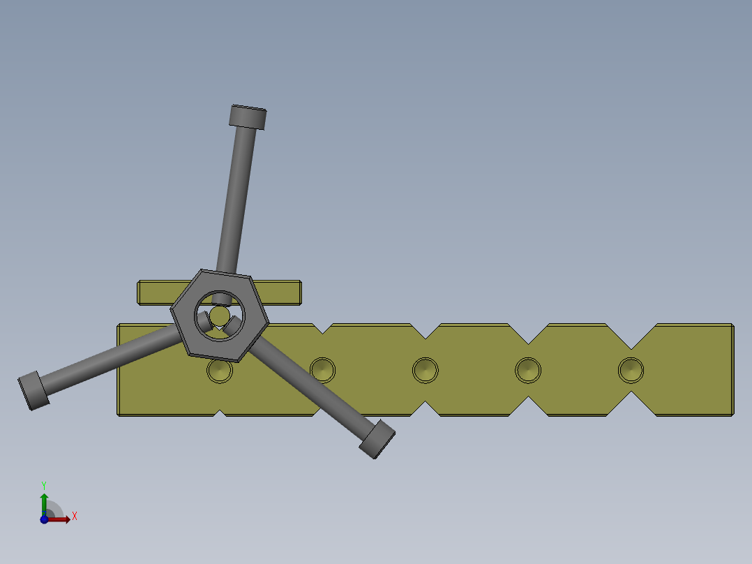 磨針夾具前视图