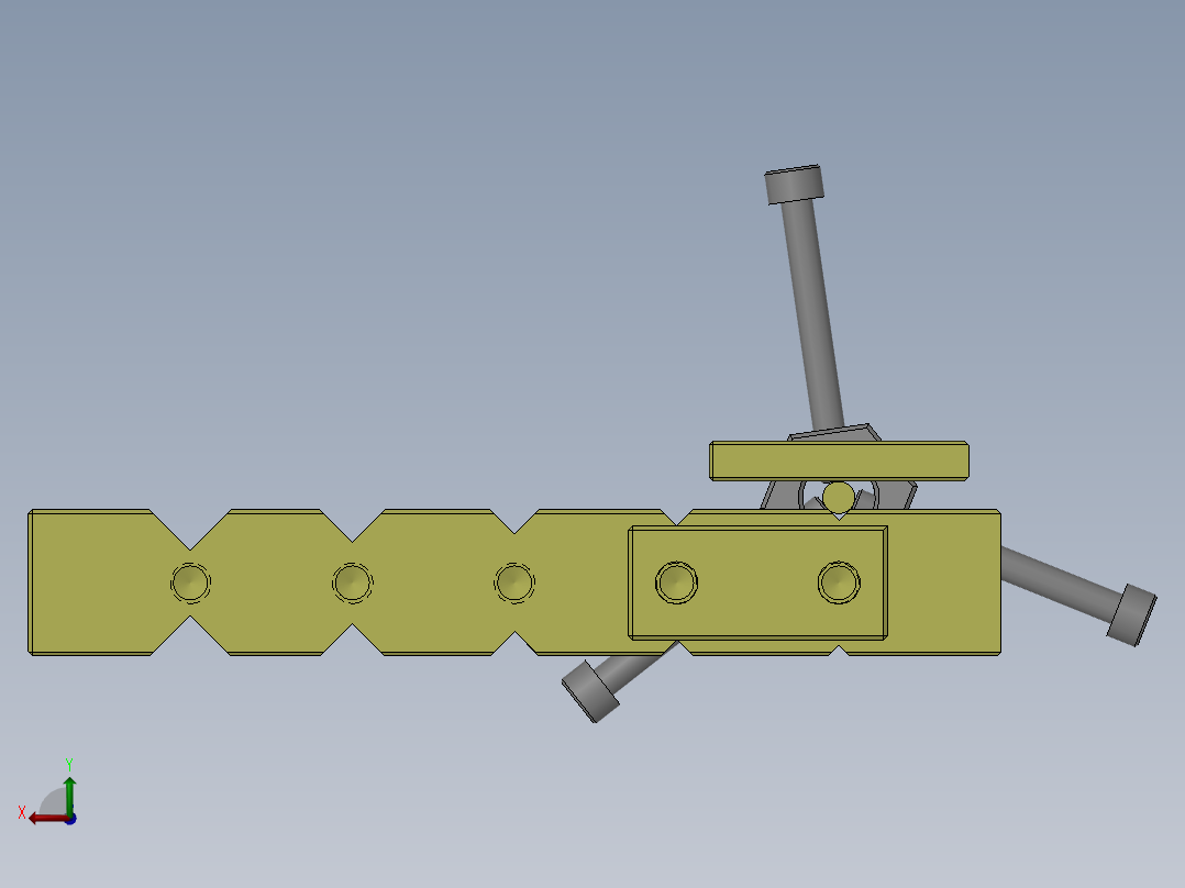磨針夾具后视图