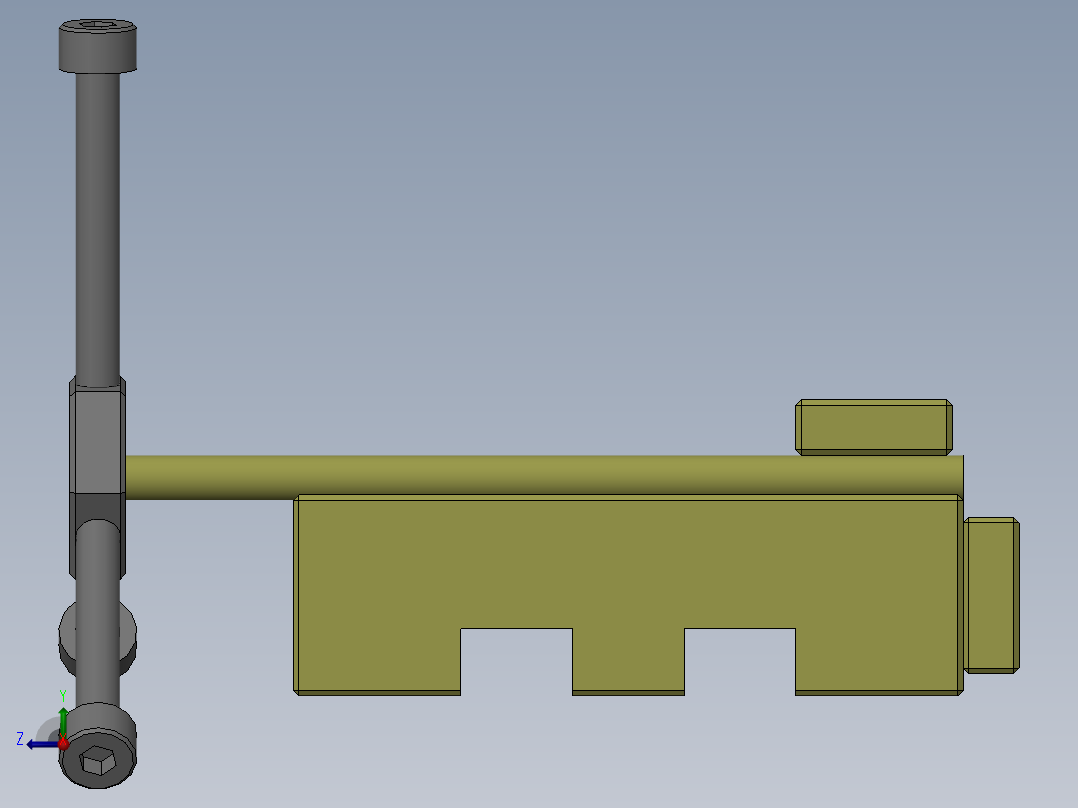 磨針夾具右视图