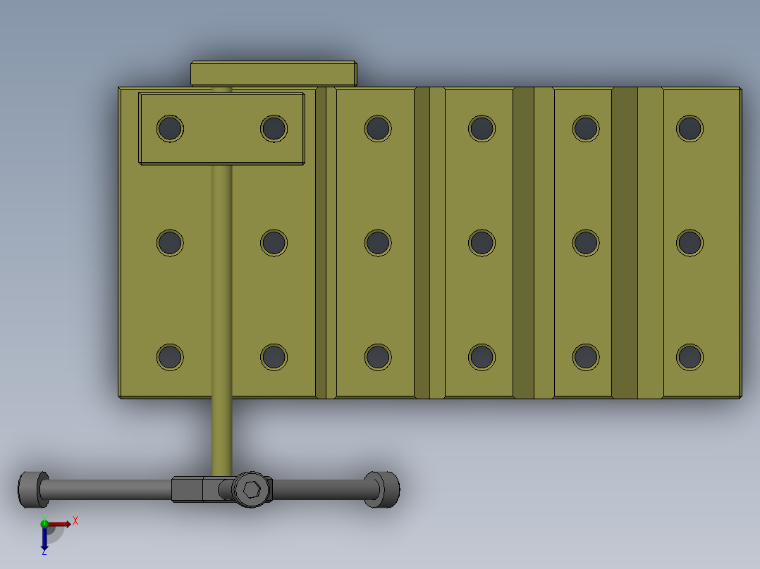 磨針夾具俯视图