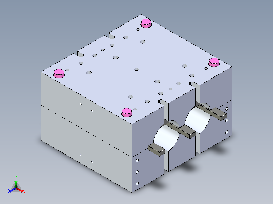 管模具正等轴测图