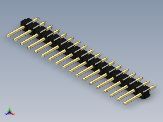 彩色公头100mil（2.54mm）系列-DS1021_black_1x18p_100mil_Type1_rev1.0
