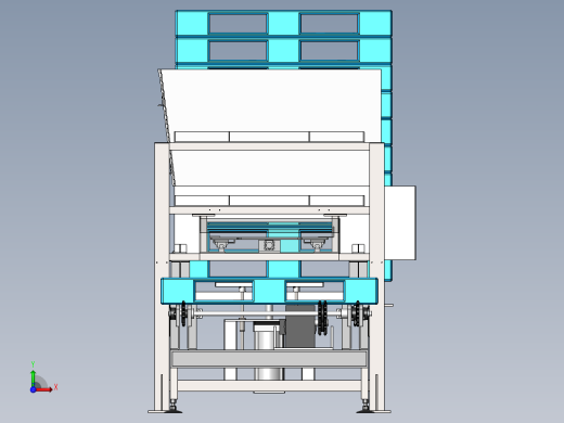 自动托盘分配机托盘栈板输送机3d前视缩略图