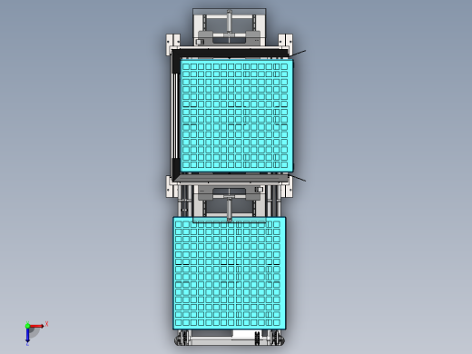 自动托盘分配机托盘栈板输送机3d俯视缩略图