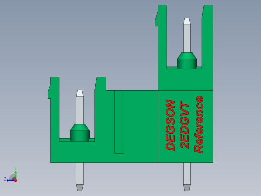 DEGSON 2EDG 系列 5.0mm 可插拔接线端子组-2EDGVT-5.0_5.08-xxP-14-00AH右视缩略图