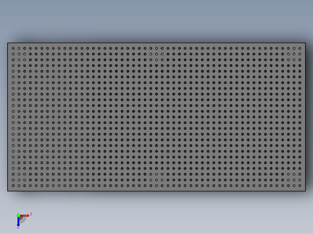 焊接夹具工作台俯视图