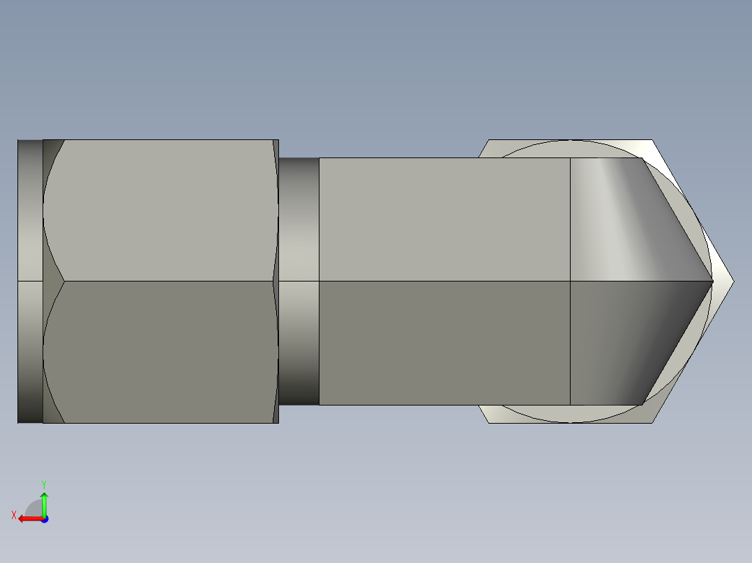 卡套式工业通用硬管接头10_c6bu-s后视图