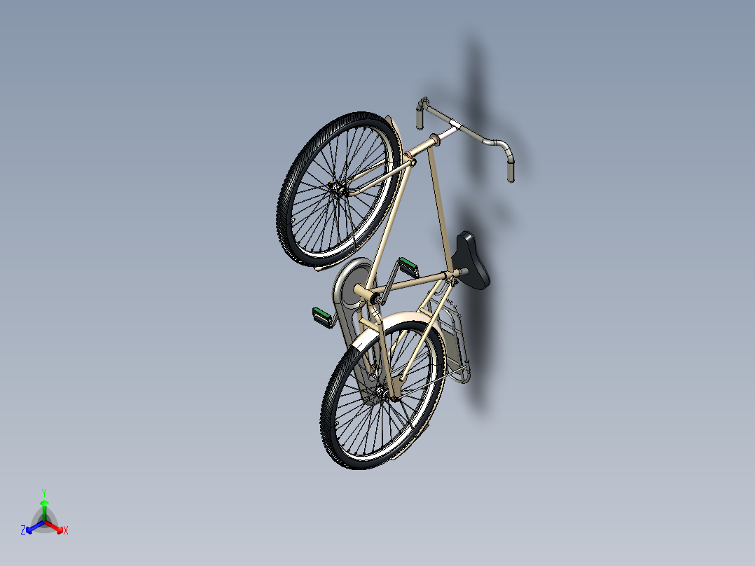 41---自行车step三维图纸模型设计图纸