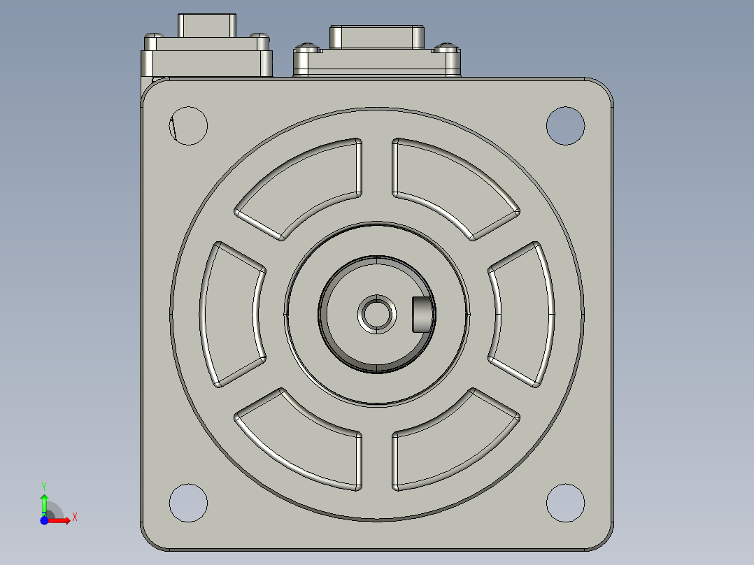 电机MS6S-80CN30B3-20P7-S前视图