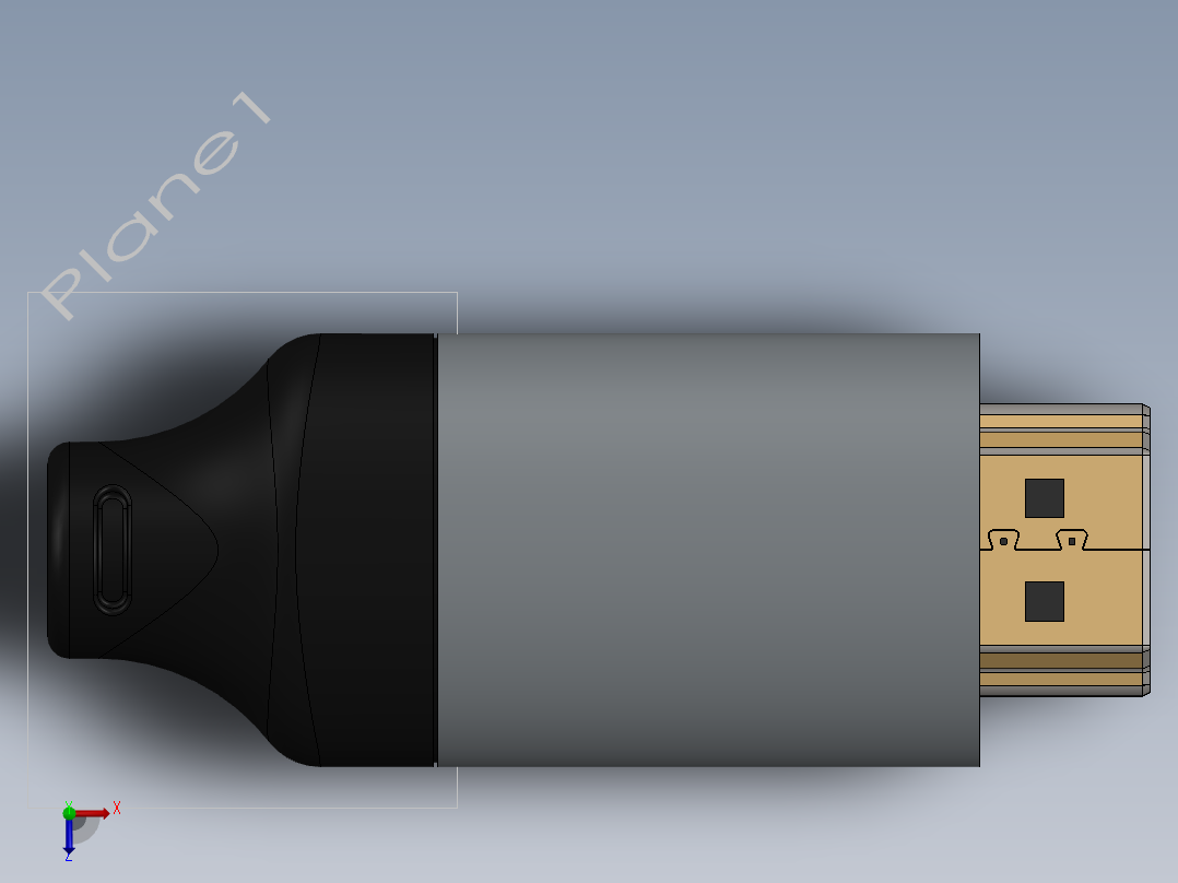 HDMI 电缆连接器-SW俯视图