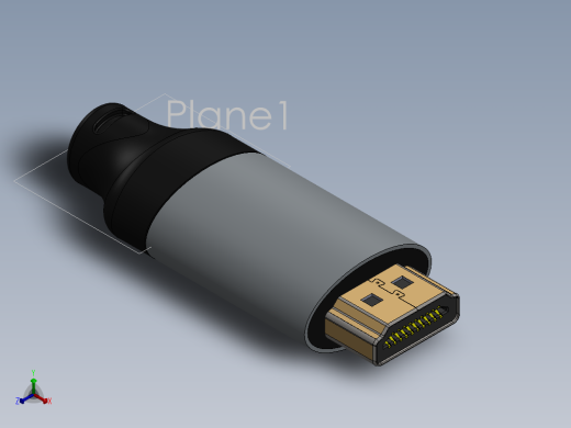HDMI 电缆连接器-SW正等轴测缩略图