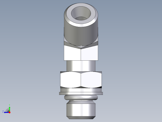 卡套式工业通用硬管接头EO_Adjustable_locknut_45_deg_elbow_VEE06SMOROMDCF右视缩略图