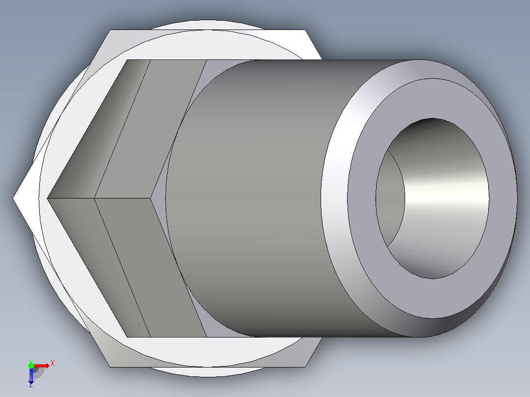 卡套式工业通用硬管接头EO_Adjustable_locknut_45_deg_elbow_VEE06SMOROMDCF俯视图