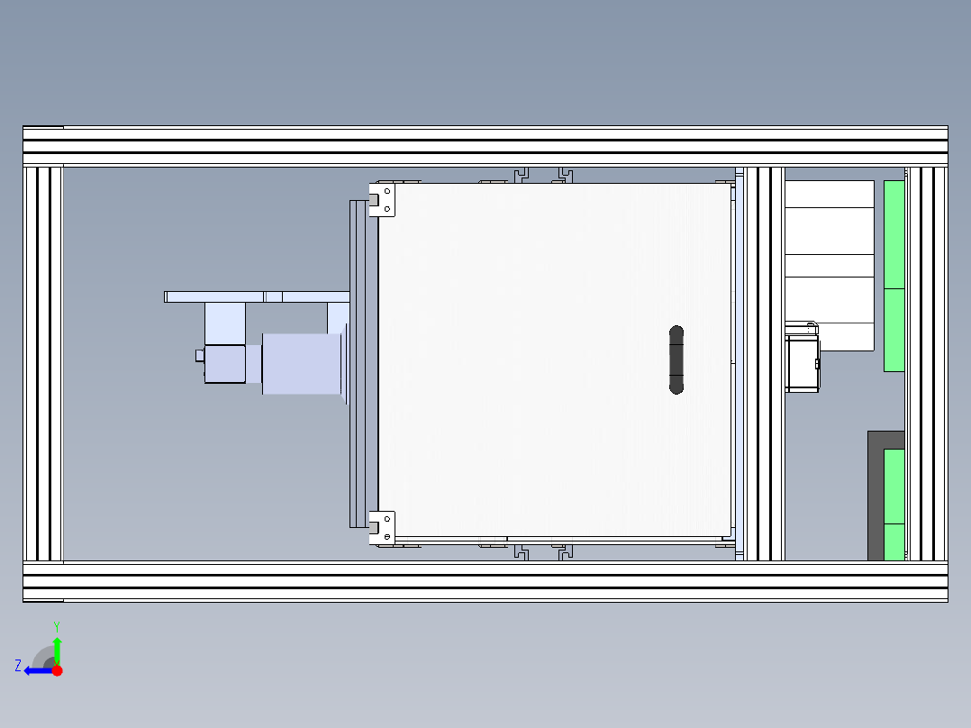 桌面小型数据采集台 旋转测试台sw18可编辑右视图