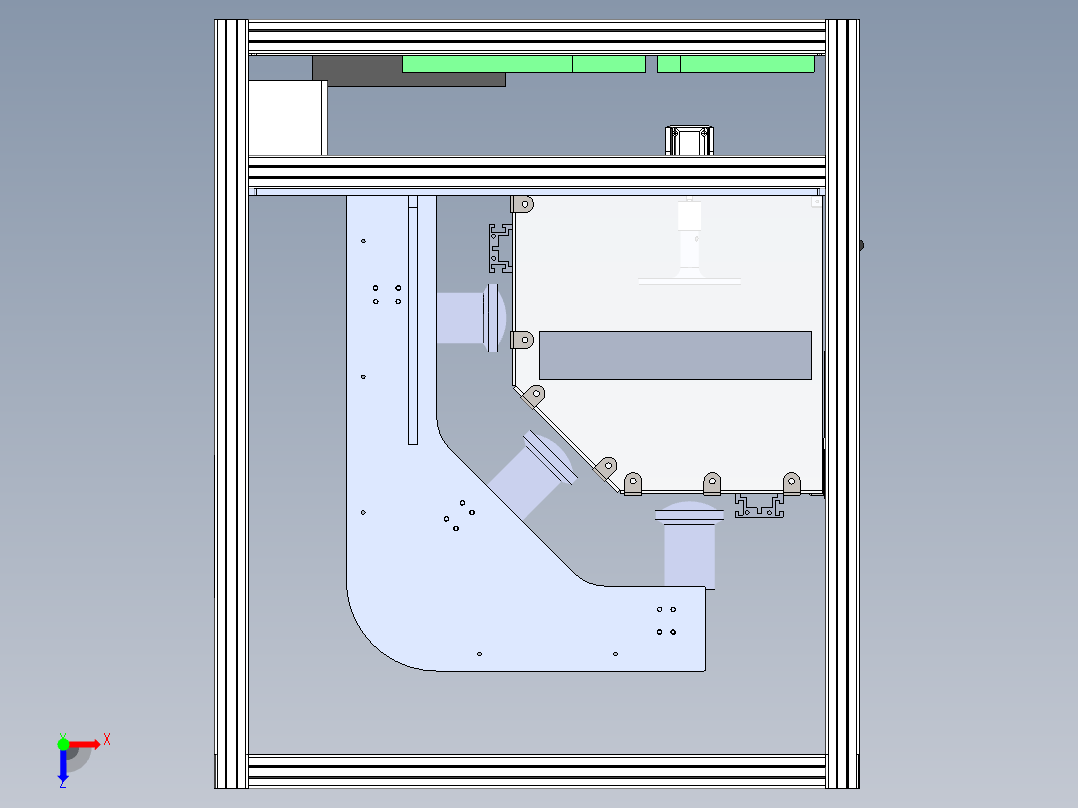 桌面小型数据采集台 旋转测试台sw18可编辑俯视图