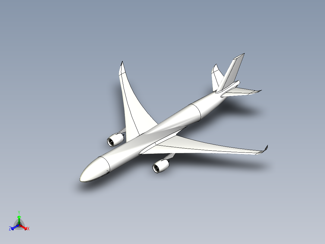 A0002453-波音787飞机正等轴测图
