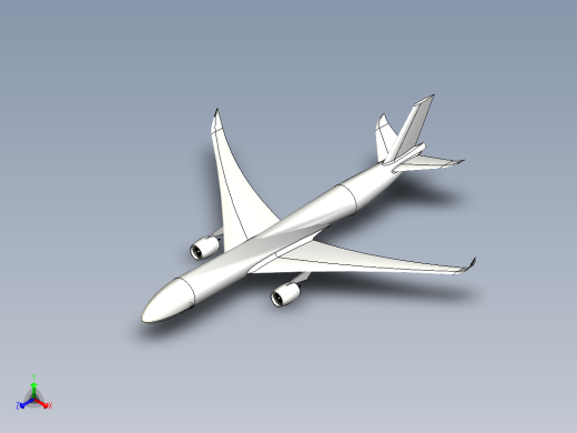 A0002453-波音787飞机正等轴测缩略图