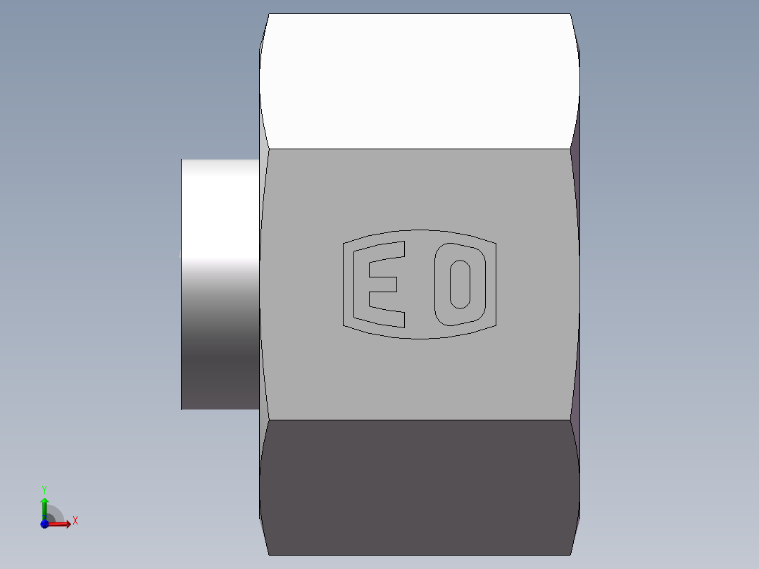 锥孔螺堵、9D-24前视图