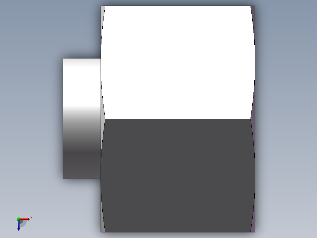 锥孔螺堵、9D-24俯视图