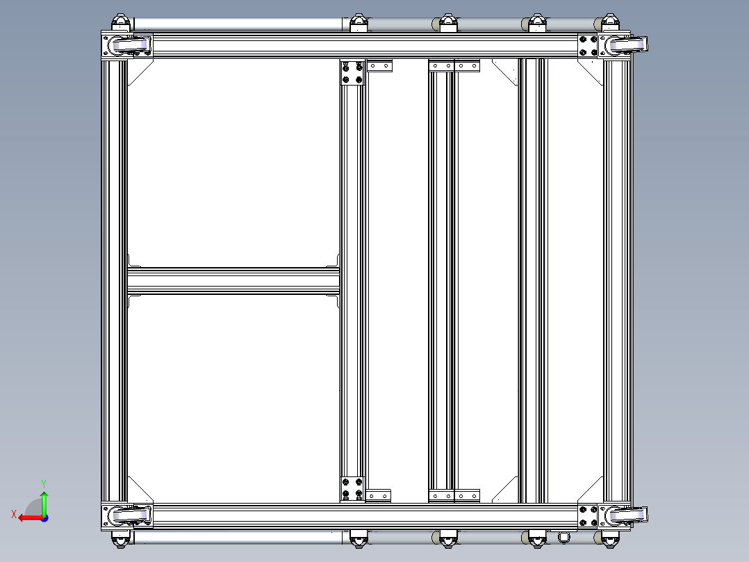 维修踏台后视图