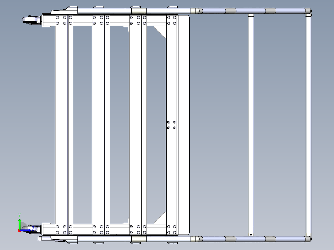 维修踏台左视图