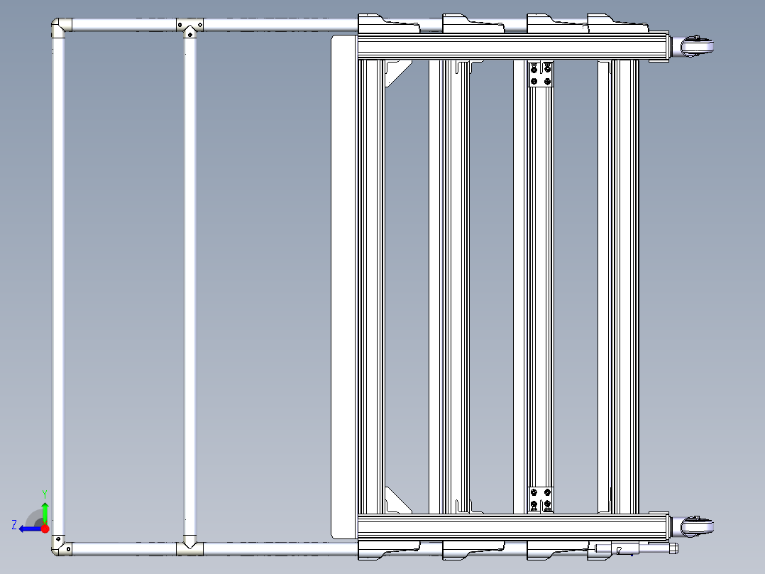 维修踏台右视图