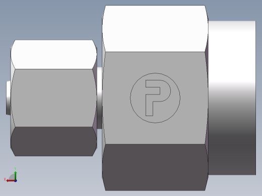 压力表接头-带螺母、7BD-08-14GDK+S后视缩略图