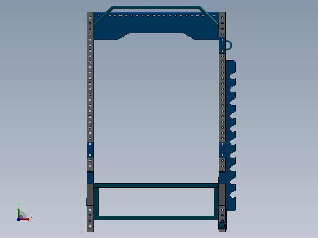 A3003759-动力架健身器材前视图