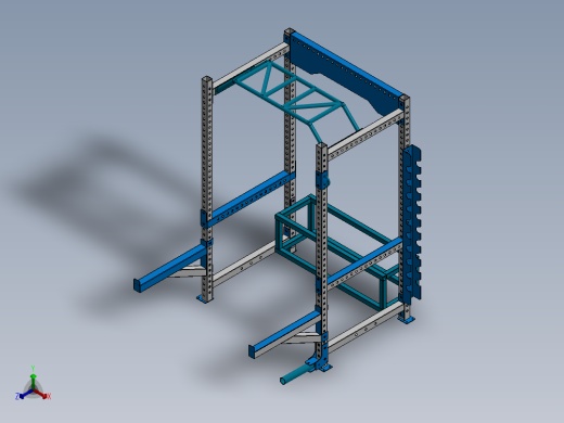 A3003759-动力架健身器材正等轴测缩略图