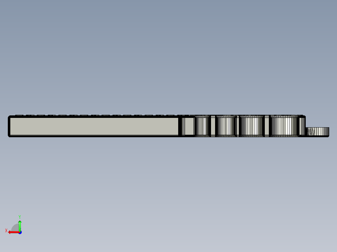 公制螺纹测量装置后视图