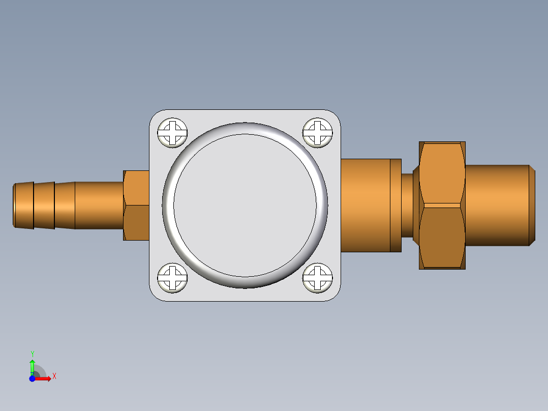送丝机电磁阀前视图