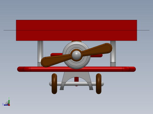木制玩具飞机右视缩略图