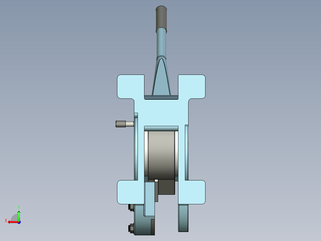 钢筋切断机后视图
