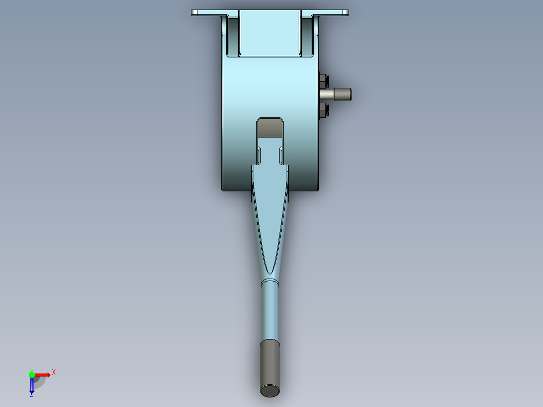 钢筋切断机俯视图