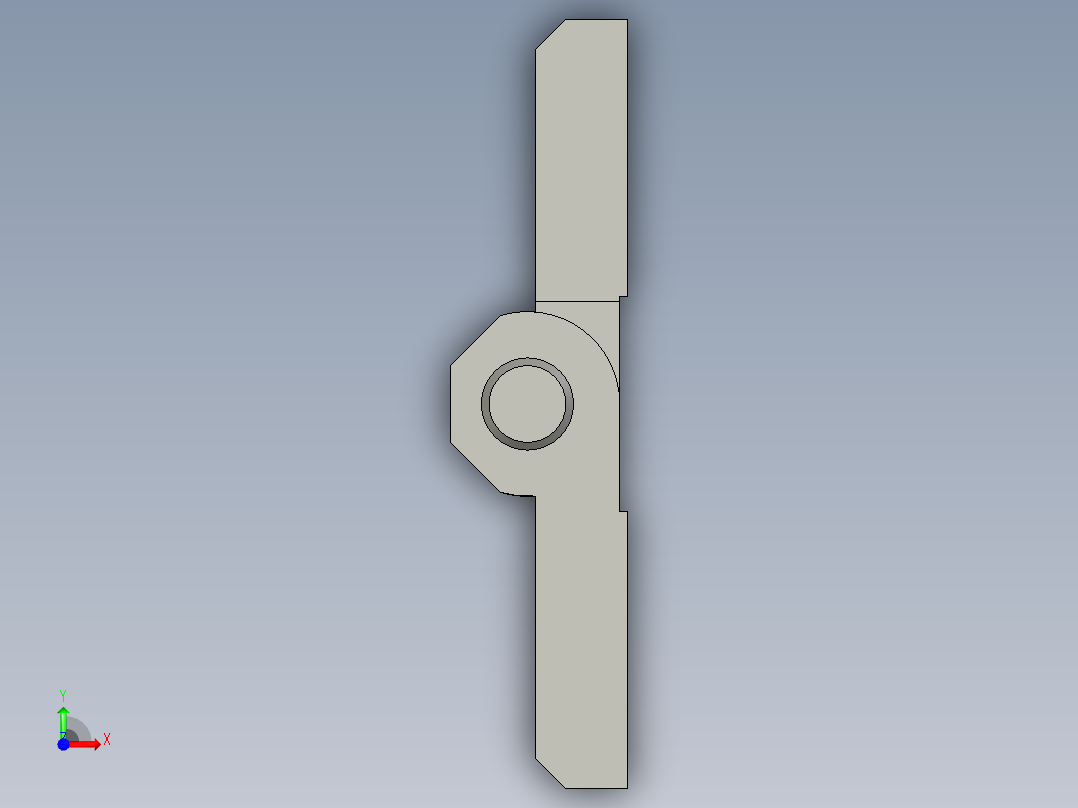 SZJ12300M格蓝特不锈钢表面处理镜光M6孔孔距30X30合页长宽高50X50X105前视图