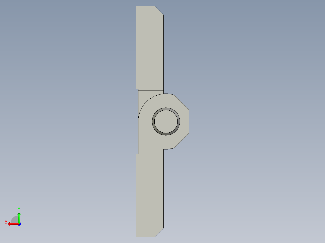 SZJ12300M格蓝特不锈钢表面处理镜光M6孔孔距30X30合页长宽高50X50X105后视图